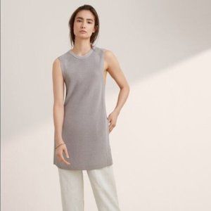 ARITZIA WILFRED Palmier Sleeveless Tunic Sweater - Gray - Size XS